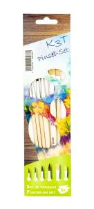 TSI Pinsel-Set 6tlg mit Naturhaar und Holzstielen