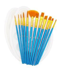 TSI Nylonpinselset 12er mit 2 Paletten