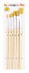 TSI Pinselset 6 Borstenpinsel No.2,4,6,8,10,12