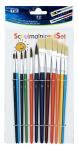 TSI Pinsel-Set12erHaar1,2,4,6,8,10+Borst4,6,8,10,12,14