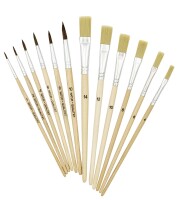 TSI Pinsel-Set12erHaar1,2,4,6,8,10+Borst4,6,8,10,12,14