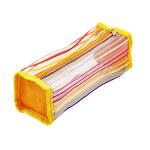 TSI Schlampermäppchen transp. 200x68x68 mm, orange
