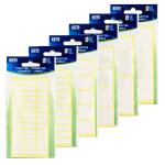 TSI Etiketten, 5 Blatt-Packg, sort.