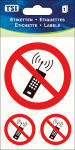 TSI Etiketten Handy verboten
