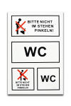 TSI Etiketten HINWEISSCHILD WC