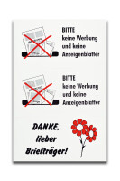 TSI Etiketten BITTE KEINE WERB..KEINE ANZEIGENBLÄTTER