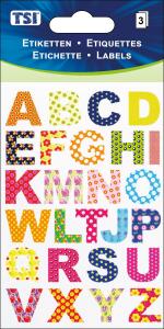 TSI Schmucketiketten A-Z bunt