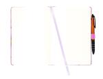 TSI Notizbuch A5 DOTTED mit lila Marmor Design