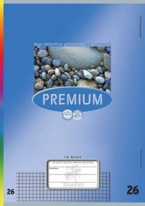 TSI Schulheft A4 PREMIUM unliniert, perf., Lin. 30