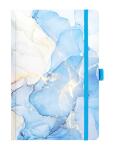 TSI Notizbuch A5 DOTTED mit blauem Marmor Design