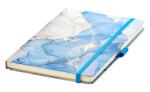 TSI Notizbuch A5 DOTTED mit blauem Marmor Design