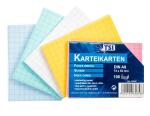 TSI Karteikarten A8, 100 Stk. 5 Farben sort. kariert