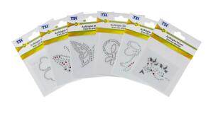 TSI Aufbügler Strass-Steine, 6 Motive sort.