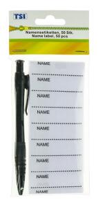 TSI Namensetikett NAME 50 Stk. + Stift