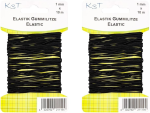 TSI Elastik-Gummilitze, rund, schwarz, 1mm X 10m