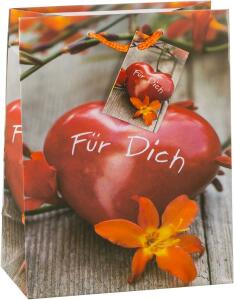 TSI Geschenktüte mittel 23x18x10cm FÜR DICH