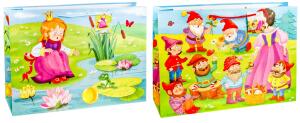 TSI Geschenktüte Shopper XXL 32x45x12 cm MÄRCHEN