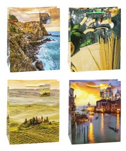 TSI Geschenktüte groß 32x26x13,5 cm TOSKANA & VENEDIG
