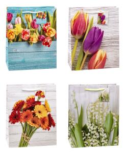 TSI Geschenktüte groß 32x26x13,5 cm FRÜHLING Serie 2