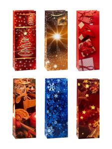TSI Geschenktüte Flasche 36x12x8 cm WN Serie 8