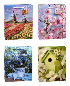 TSI Geschenktüte groß 32x26x13,5 cm FRÜHLING Serie 1