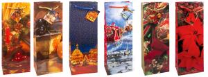 TSI Geschenktüte Flasche 36x12x8 cm WN Serie 7