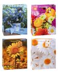 TSI Geschenktüte groß 32x26x13,5 cm BLUMENMIX