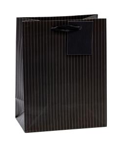 TSI Geschenktüte mittel 23x18x10 cm NADELSTREIFEN