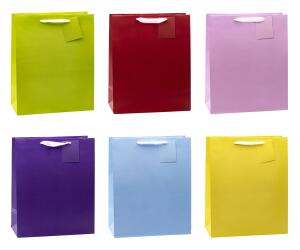 TSI Geschenktüte groß 32x26x13,5 cm TRENDFARBEN