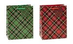 TSI Geschenktüte mittel 23x18x10 cm TARTAN