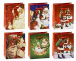 TSI Geschenktüte klein 14x11x6,5 cm WN WEIHNACHTSMANN
