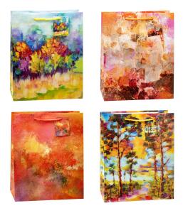 TSI Geschenktüte groß 33x26x13,5 cm ART ON CANVAS