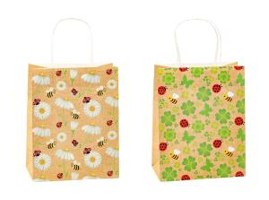 TSI Geschenktüte mittel 23x18x10 cm BLUMEN & BIENEN KP