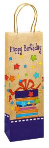 TSI Geschenktüte Flasche 36x12x8 cm GEBURTSTAG Serie 4