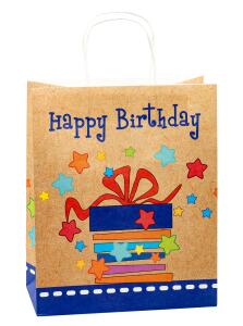 TSI Geschenktüte groß 32x26x13,5 cm GEBURTSTAG Serie 4