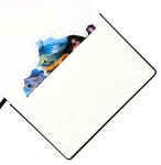 TSI Notizbuch A5 kariert mit Aufstelltasche 148x210mm