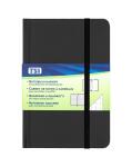 TSI Notizbuch B7 kariert mit Aufstelltasche 93x140 mm