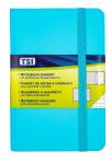 TSI Notizbuch B7 kariert mit Aufstelltasche 93x140 mm