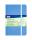TSI Notizbuch B7 kariert mit Aufstelltasche 93x140 mm