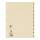 Oxford Trennblatt A4, aus 230 g/m² Kraftkarton (RC), Ziffen 0-9 und Tabfelder 10/20, Lochung: 6 und 8 cm, chamois