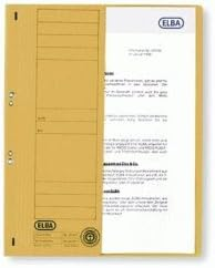 ELBA Ösenhefter "Smart Line" A4 mit Amtsheftung und halbem Vorderdeckel, aus 250 g/m² Manilakarton (RC), für ca. 200 DIN A4-Blätter, chamois