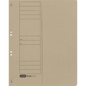 ELBA Ösenhefter "Smart Line" A4 mit Amtsheftung und halbem Vorderdeckel, aus 250 g/m² Manilakarton (RC), für ca. 200 DIN A4-Blätter, grau