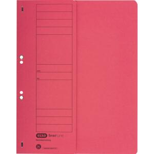 ELBA Ösenhefter "Smart Line" A4 mit Amtsheftung und halbem Vorderdeckel, aus 250 g/m² Manilakarton (RC), für ca. 200 DIN A4-Blätter, rot