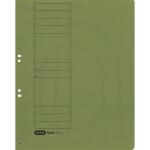 Ösenhefter A4 kaufm. o Amtsh, ganzem Vorderdeckel 250 g/m² Manila grün