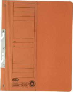 ELBA Einhakhefter "Smart Line" A4 mit kaufm. Heftung und halbem Vorderdeckel, aus 250 g/m² Manilakarton (RC), für ca. 200 DIN A4-Blätter, orange