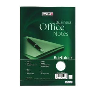 LANDRÉ Briefblock "Office" A5, 50 Blatt, 70 g/m², Lineatur 20 (blanko)