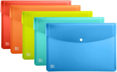 Oxford "URBAN" Brieftaschen, DIN A3, PP, transluzent, sortiert
