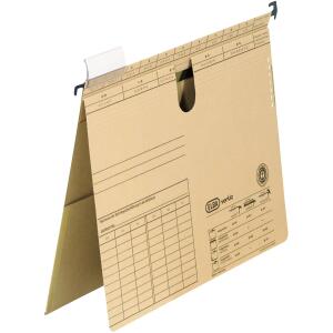 ELBA Hängehefter "VL", A4, aus 230 g/m² Natronkarton (RC), für vertikale und laterale Abhängung von ca. 200 DIN A4-Blättern, mit Amtsheftung, naturbraun