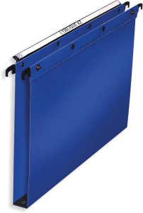 ELBA Hängesammler "Polypro Ultimate" A4, PP 0,5 mm, 30 mm Bodenbreite, seitlich offen, für ca. 330 DIN A4-Blätter, blau, Packung mit 10 Stück