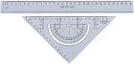 LINEX Schulset 2teilig Lineal 30 cm, Geodreieck m....